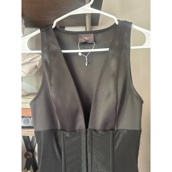 OW Collection Augusta Corset Mini Dress Black Womens Size Small - Picture 7 of 13
